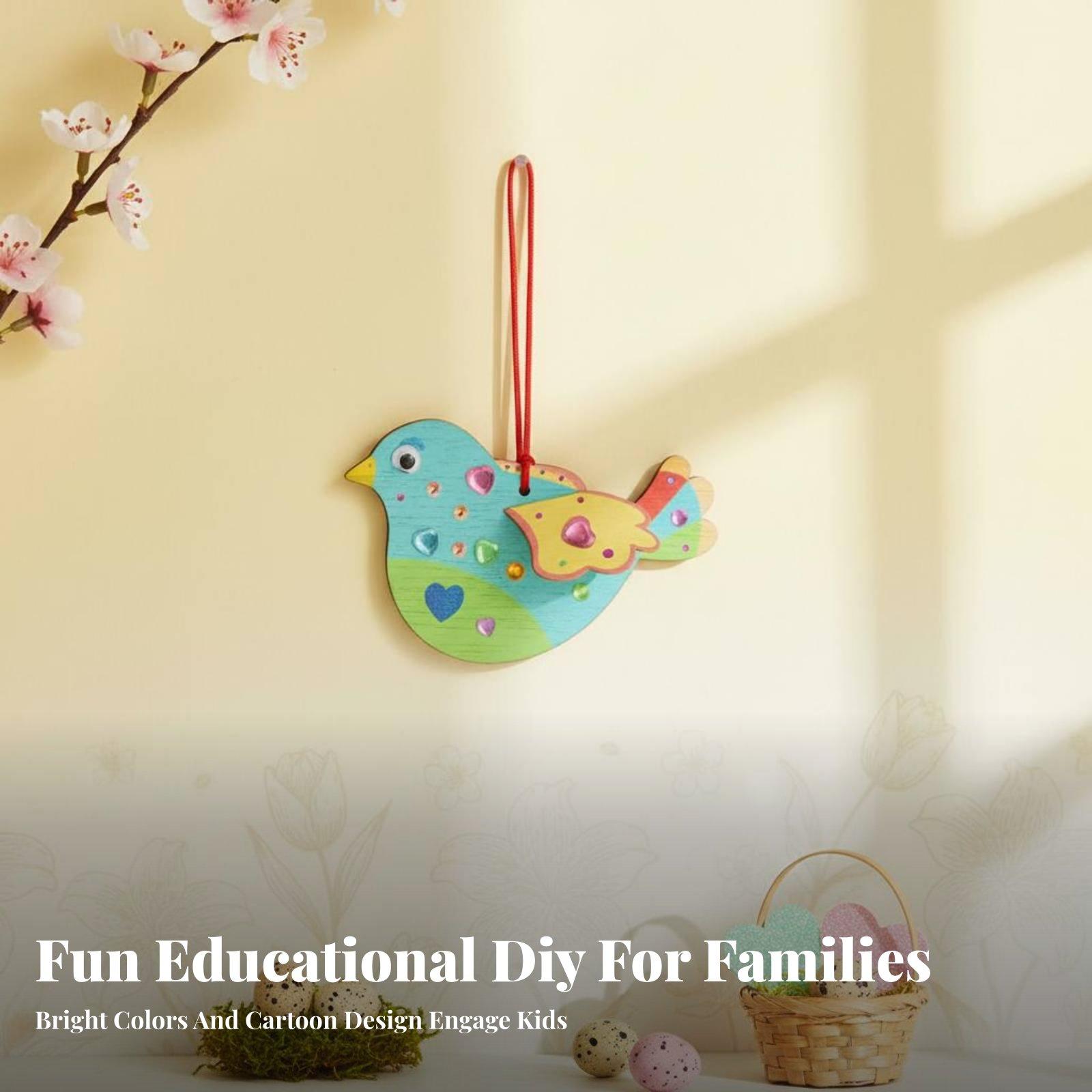 DIY Wooden Bird Ornament Craft - Kids Education Activities review and price