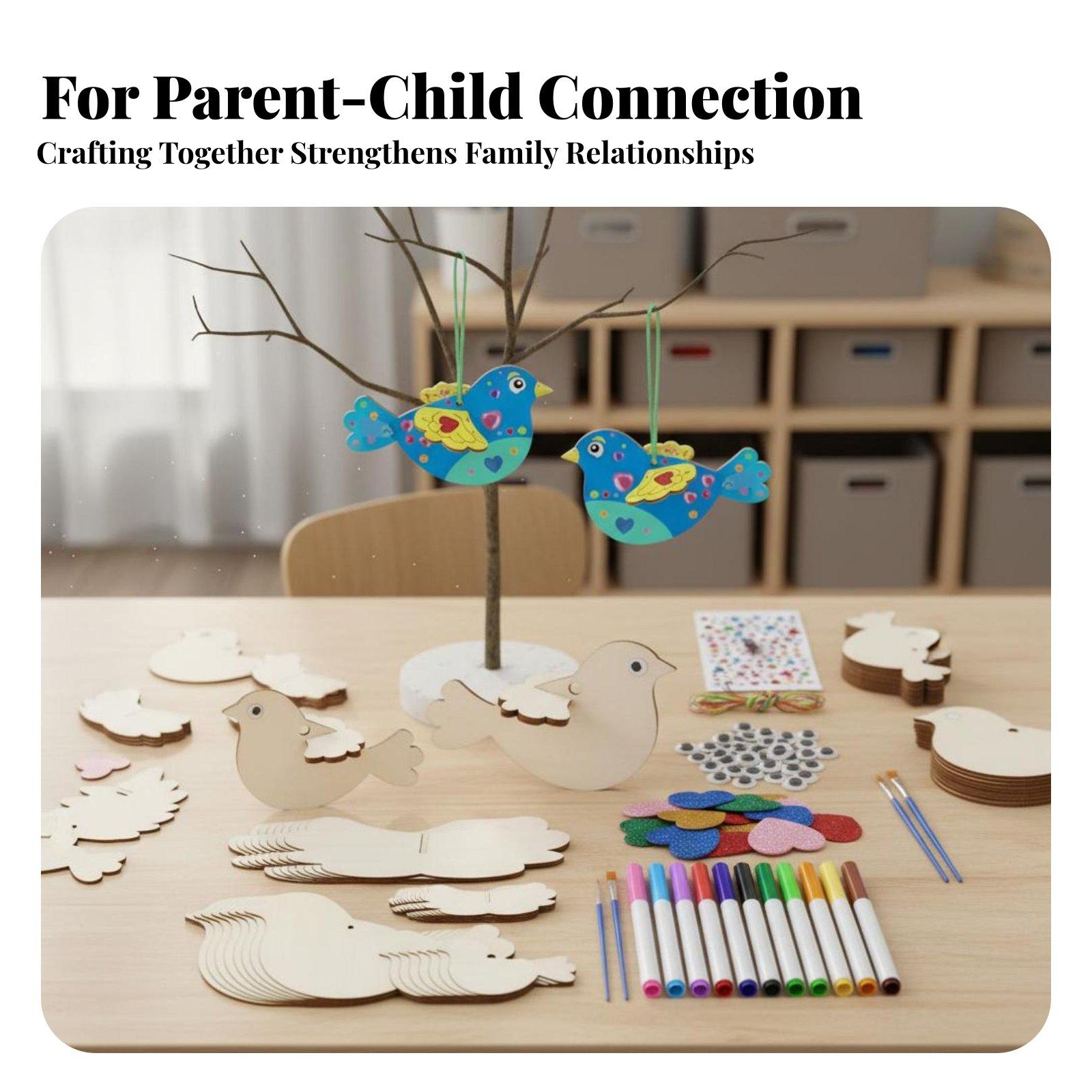 DIY Wooden Bird Ornament Craft - Kids Education Activities review and price