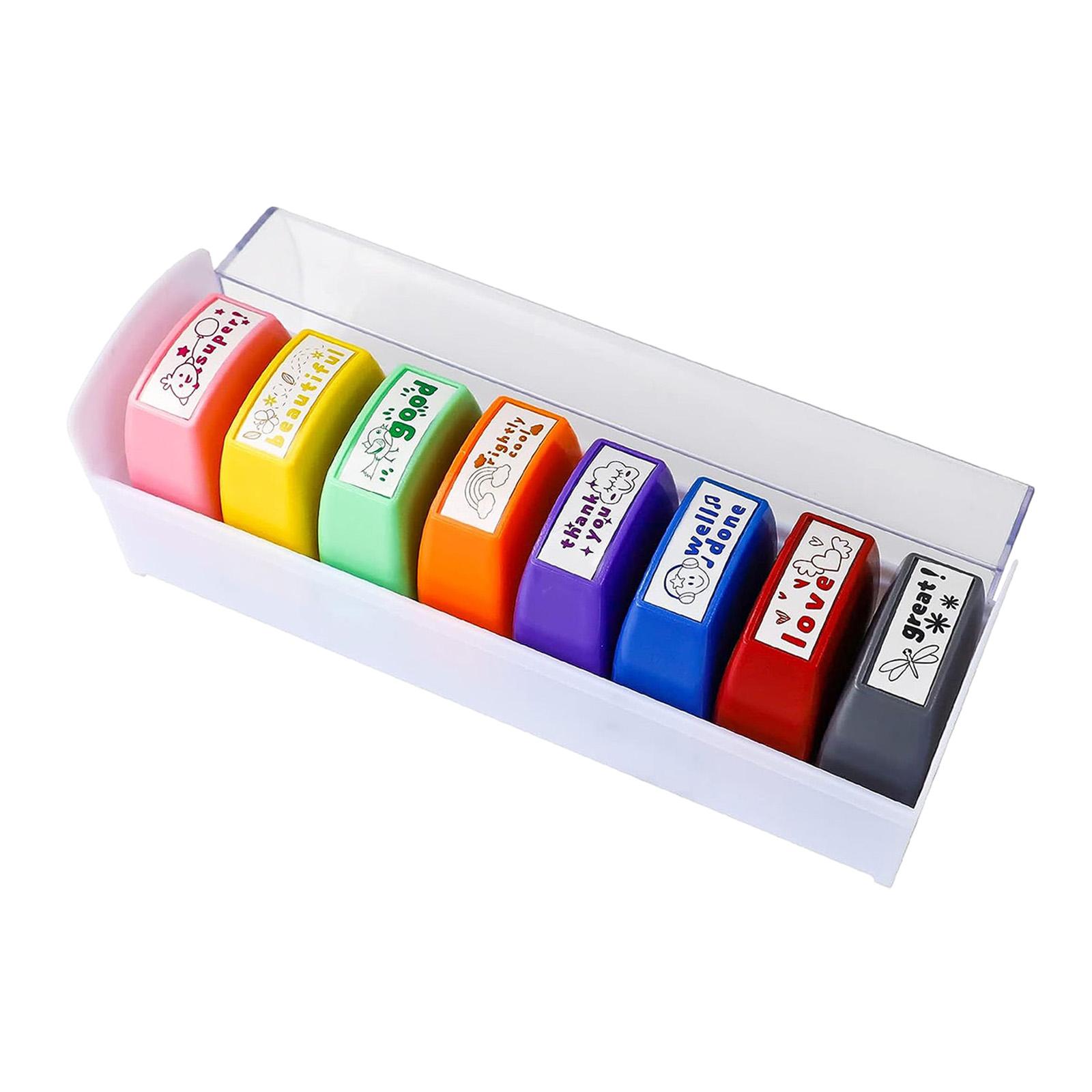 8x Teacher Stamps Set Encourag - Kids Education Motivation review and price