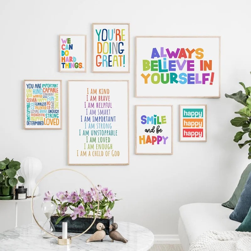 Positive Kid Classroom Wall Pi - Kids Education Motivation review and price