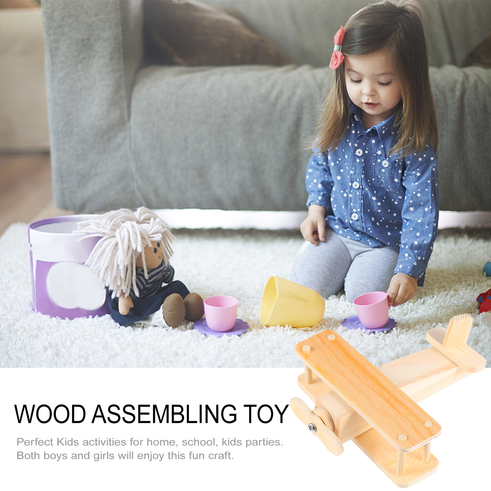 1Set Wooden Glider DIY Assembl - Kids Education Activities review and price
