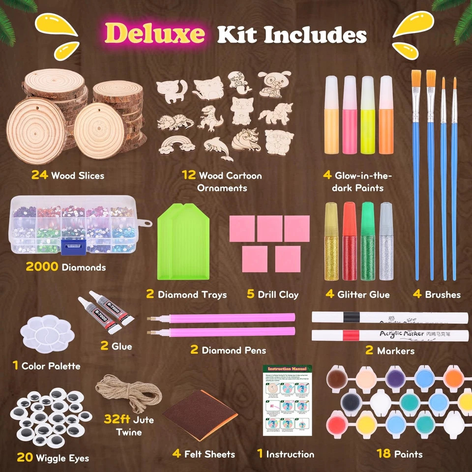 Kids Glow in Dark Wood Paintin - Kids Education Activities review and price