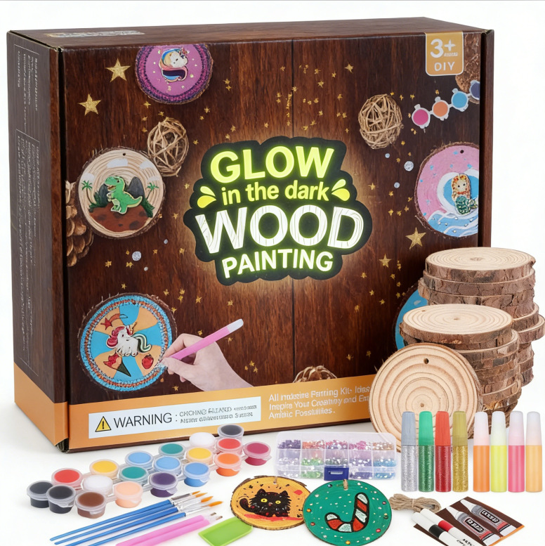 Kids Glow in Dark Wood Paintin - Kids Education Activities review and price