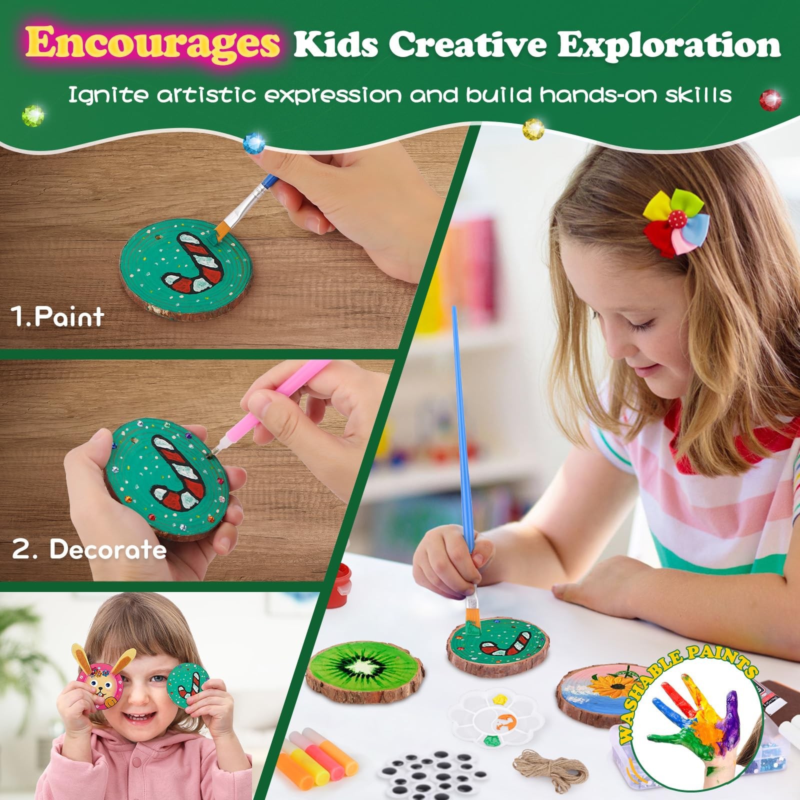 Kids Glow in Dark Wood Paintin - Kids Education Activities review and price
