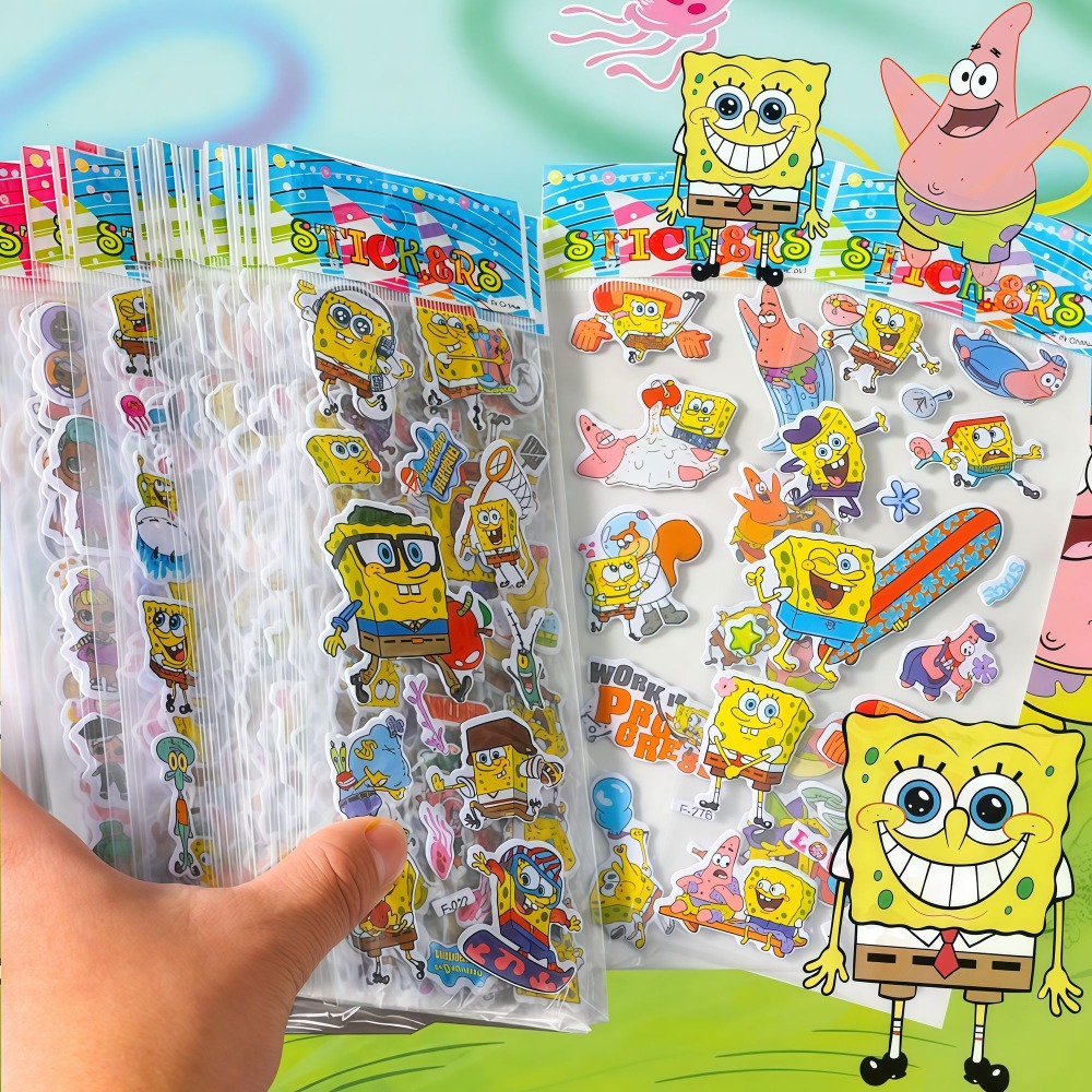 12-Pack SpongeBob 3D Stickers  - Kids First Education review and price