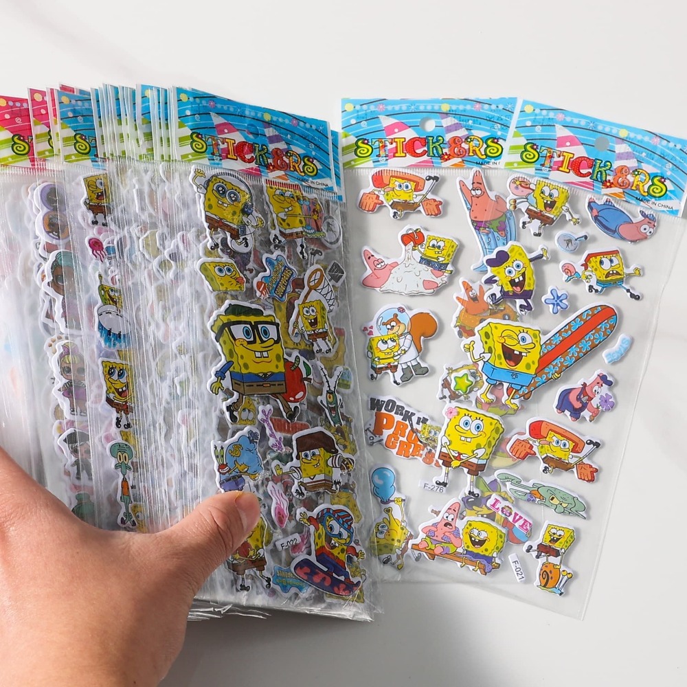 12-Pack SpongeBob 3D Stickers  - Kids First Education review and price
