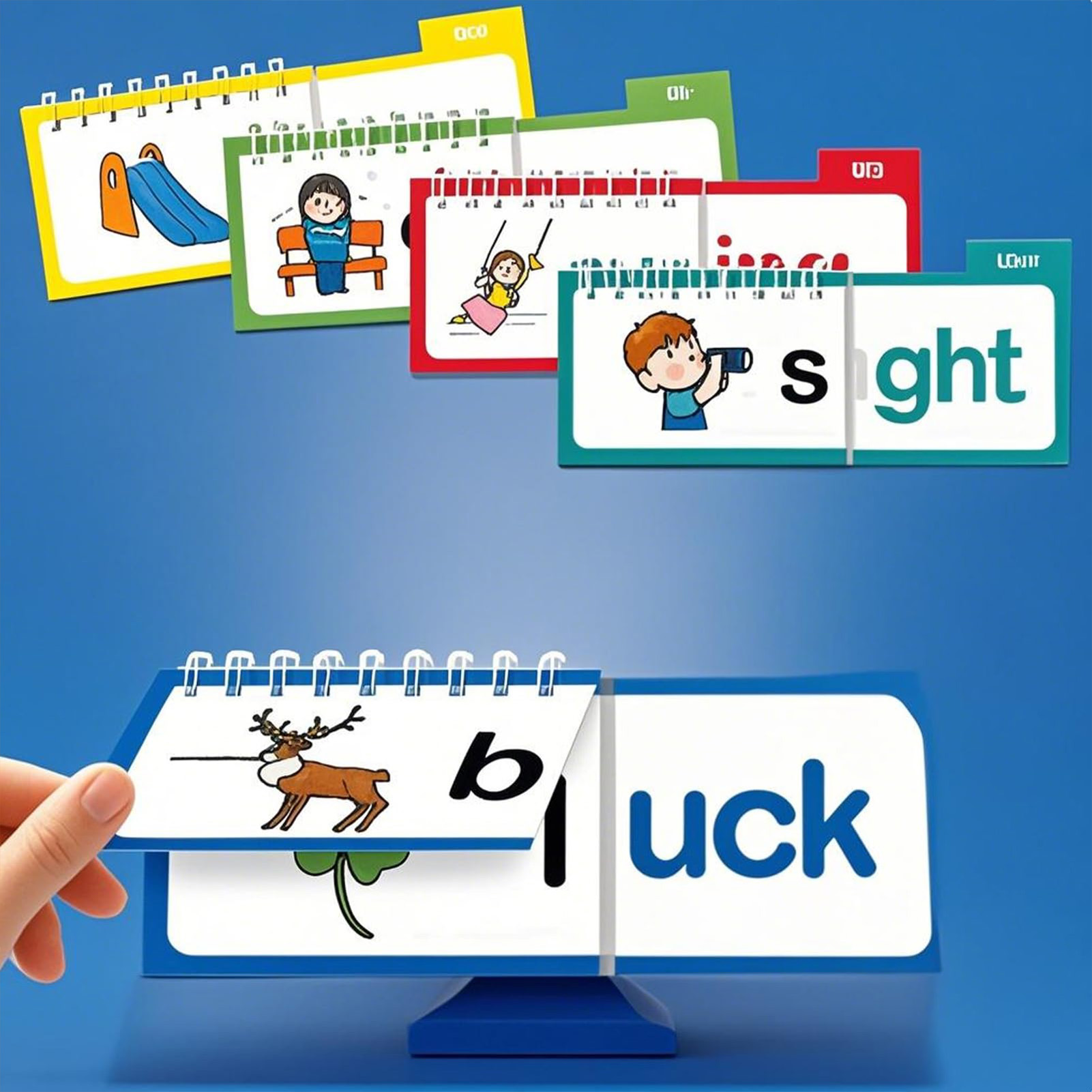 Laminated Phonics Flash Cards  - Kids Education Rhymes review and price